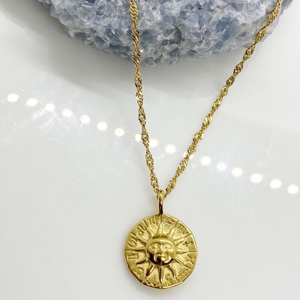 NEW Sun Zodiac Pendant Necklace - Picture 2 of 9